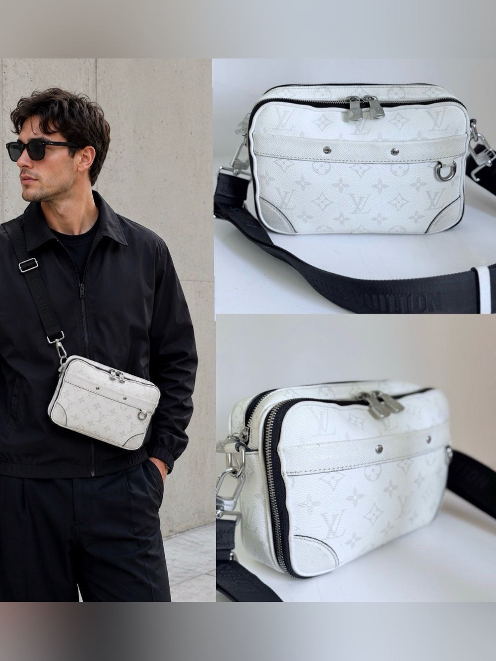 Louis Vuitton Alpha white Messenger bag 🌟